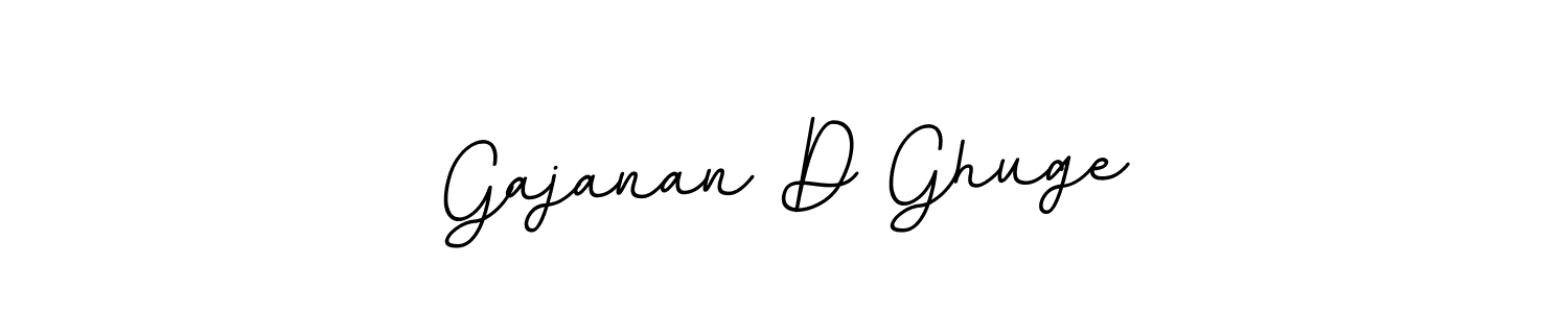 Make a beautiful signature design for name Gajanan D Ghuge. With this signature (BallpointsItalic-DORy9) style, you can create a handwritten signature for free. Gajanan D Ghuge signature style 11 images and pictures png