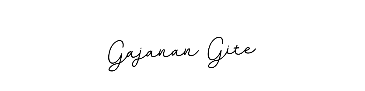 Create a beautiful signature design for name Gajanan Gite. With this signature (BallpointsItalic-DORy9) fonts, you can make a handwritten signature for free. Gajanan Gite signature style 11 images and pictures png