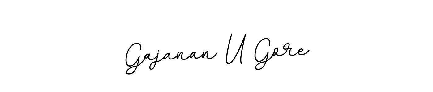This is the best signature style for the Gajanan U Gore name. Also you like these signature font (BallpointsItalic-DORy9). Mix name signature. Gajanan U Gore signature style 11 images and pictures png