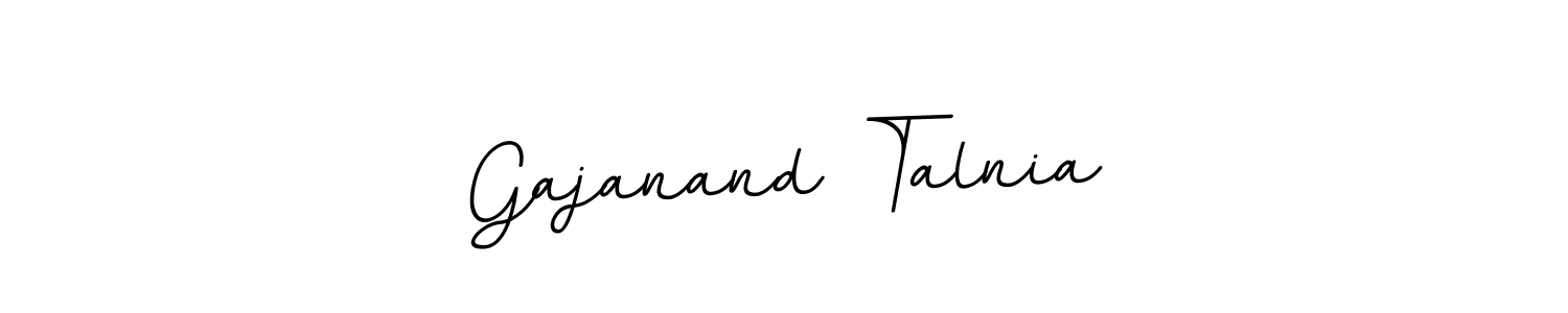 The best way (BallpointsItalic-DORy9) to make a short signature is to pick only two or three words in your name. The name Gajanand Talnia include a total of six letters. For converting this name. Gajanand Talnia signature style 11 images and pictures png