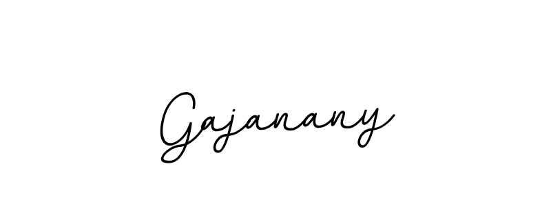 Make a beautiful signature design for name Gajanany. With this signature (BallpointsItalic-DORy9) style, you can create a handwritten signature for free. Gajanany signature style 11 images and pictures png