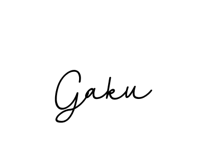 Make a beautiful signature design for name Gaku. With this signature (BallpointsItalic-DORy9) style, you can create a handwritten signature for free. Gaku signature style 11 images and pictures png