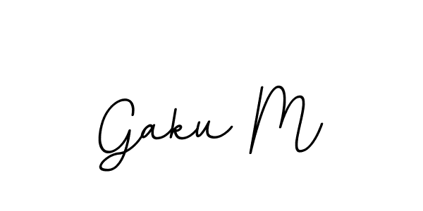 It looks lik you need a new signature style for name Gaku M. Design unique handwritten (BallpointsItalic-DORy9) signature with our free signature maker in just a few clicks. Gaku M signature style 11 images and pictures png