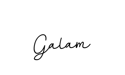 You should practise on your own different ways (BallpointsItalic-DORy9) to write your name (Galam) in signature. don't let someone else do it for you. Galam signature style 11 images and pictures png