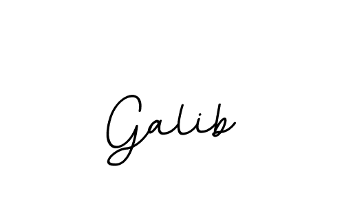 Design your own signature with our free online signature maker. With this signature software, you can create a handwritten (BallpointsItalic-DORy9) signature for name Galib. Galib signature style 11 images and pictures png