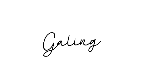 Make a beautiful signature design for name Galing. With this signature (BallpointsItalic-DORy9) style, you can create a handwritten signature for free. Galing signature style 11 images and pictures png