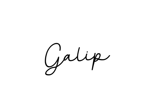 How to make Galip name signature. Use BallpointsItalic-DORy9 style for creating short signs online. This is the latest handwritten sign. Galip signature style 11 images and pictures png