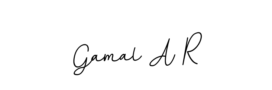 Design your own signature with our free online signature maker. With this signature software, you can create a handwritten (BallpointsItalic-DORy9) signature for name Gamal A R. Gamal A R signature style 11 images and pictures png