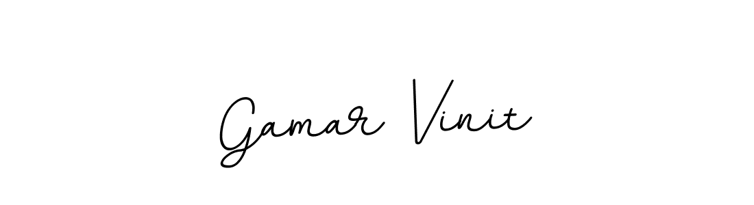 Use a signature maker to create a handwritten signature online. With this signature software, you can design (BallpointsItalic-DORy9) your own signature for name Gamar Vinit. Gamar Vinit signature style 11 images and pictures png