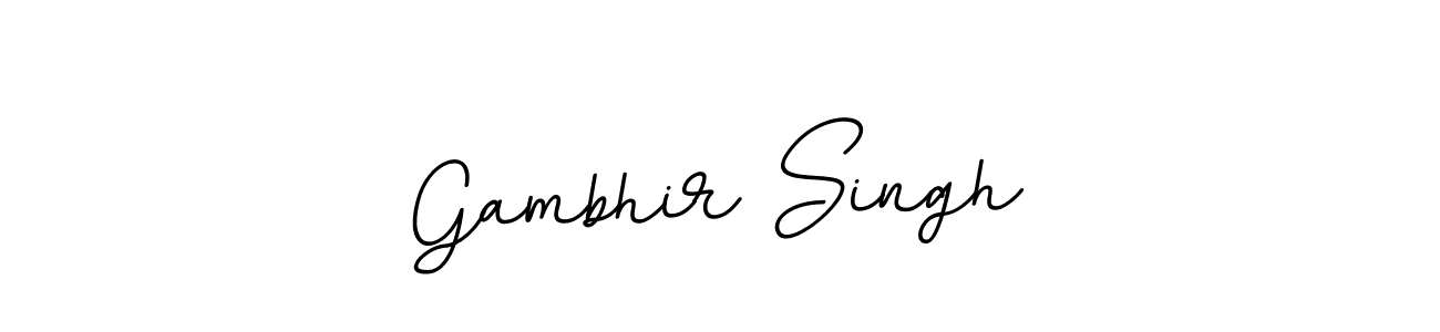 Create a beautiful signature design for name Gambhir Singh. With this signature (BallpointsItalic-DORy9) fonts, you can make a handwritten signature for free. Gambhir Singh signature style 11 images and pictures png