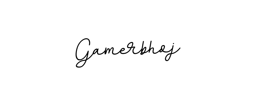 Also we have Gamerbhoj name is the best signature style. Create professional handwritten signature collection using BallpointsItalic-DORy9 autograph style. Gamerbhoj signature style 11 images and pictures png