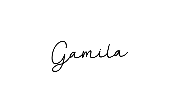 Gamila stylish signature style. Best Handwritten Sign (BallpointsItalic-DORy9) for my name. Handwritten Signature Collection Ideas for my name Gamila. Gamila signature style 11 images and pictures png