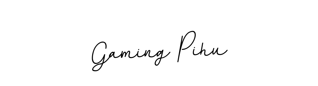 It looks lik you need a new signature style for name Gaming Pihu. Design unique handwritten (BallpointsItalic-DORy9) signature with our free signature maker in just a few clicks. Gaming Pihu signature style 11 images and pictures png