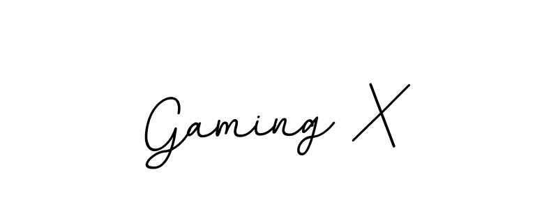 The best way (BallpointsItalic-DORy9) to make a short signature is to pick only two or three words in your name. The name Gaming X include a total of six letters. For converting this name. Gaming X signature style 11 images and pictures png