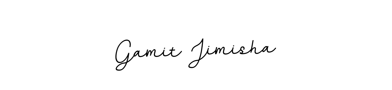 Use a signature maker to create a handwritten signature online. With this signature software, you can design (BallpointsItalic-DORy9) your own signature for name Gamit Jimisha. Gamit Jimisha signature style 11 images and pictures png