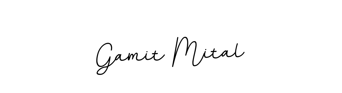 Create a beautiful signature design for name Gamit Mital. With this signature (BallpointsItalic-DORy9) fonts, you can make a handwritten signature for free. Gamit Mital signature style 11 images and pictures png