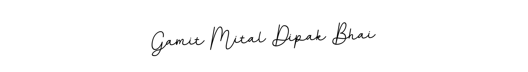 Design your own signature with our free online signature maker. With this signature software, you can create a handwritten (BallpointsItalic-DORy9) signature for name Gamit Mital Dipak Bhai. Gamit Mital Dipak Bhai signature style 11 images and pictures png