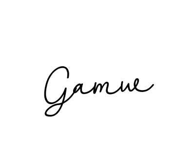 Design your own signature with our free online signature maker. With this signature software, you can create a handwritten (BallpointsItalic-DORy9) signature for name Gamw. Gamw signature style 11 images and pictures png