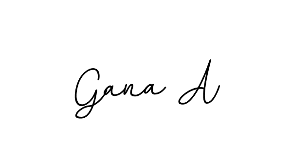 How to make Gana A signature? BallpointsItalic-DORy9 is a professional autograph style. Create handwritten signature for Gana A name. Gana A signature style 11 images and pictures png