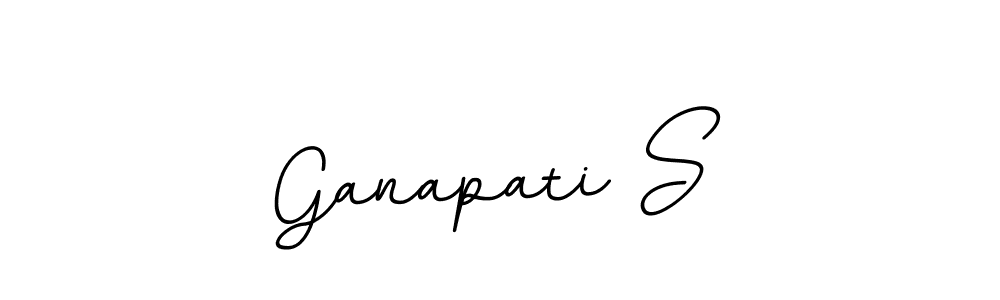 Design your own signature with our free online signature maker. With this signature software, you can create a handwritten (BallpointsItalic-DORy9) signature for name Ganapati S. Ganapati S signature style 11 images and pictures png