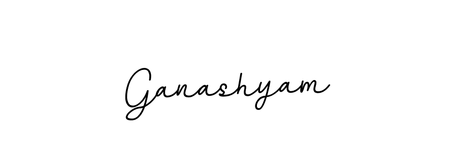 Design your own signature with our free online signature maker. With this signature software, you can create a handwritten (BallpointsItalic-DORy9) signature for name Ganashyam. Ganashyam signature style 11 images and pictures png