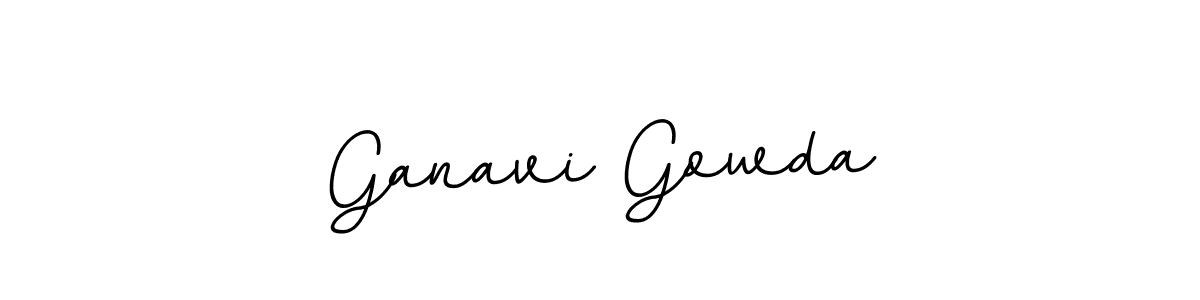Design your own signature with our free online signature maker. With this signature software, you can create a handwritten (BallpointsItalic-DORy9) signature for name Ganavi Gowda. Ganavi Gowda signature style 11 images and pictures png