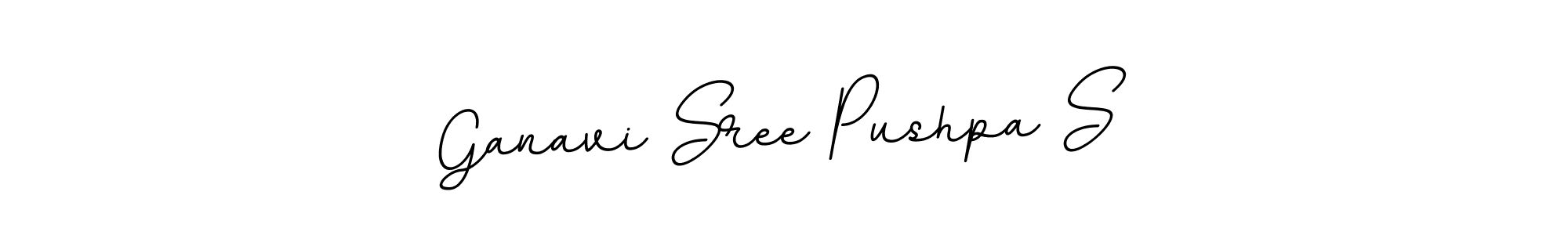 Create a beautiful signature design for name Ganavi Sree Pushpa S. With this signature (BallpointsItalic-DORy9) fonts, you can make a handwritten signature for free. Ganavi Sree Pushpa S signature style 11 images and pictures png