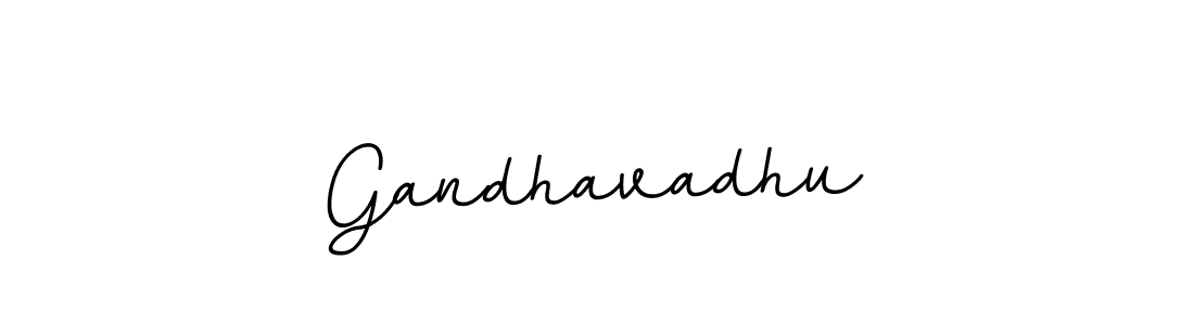 How to make Gandhavadhu name signature. Use BallpointsItalic-DORy9 style for creating short signs online. This is the latest handwritten sign. Gandhavadhu signature style 11 images and pictures png