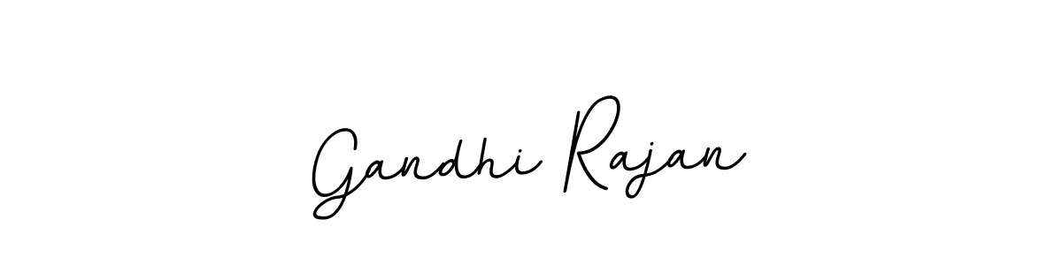 How to make Gandhi Rajan name signature. Use BallpointsItalic-DORy9 style for creating short signs online. This is the latest handwritten sign. Gandhi Rajan signature style 11 images and pictures png