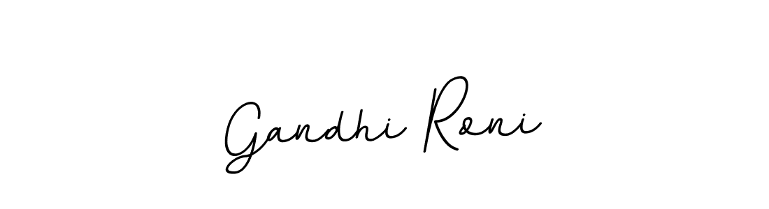 Design your own signature with our free online signature maker. With this signature software, you can create a handwritten (BallpointsItalic-DORy9) signature for name Gandhi Roni. Gandhi Roni signature style 11 images and pictures png