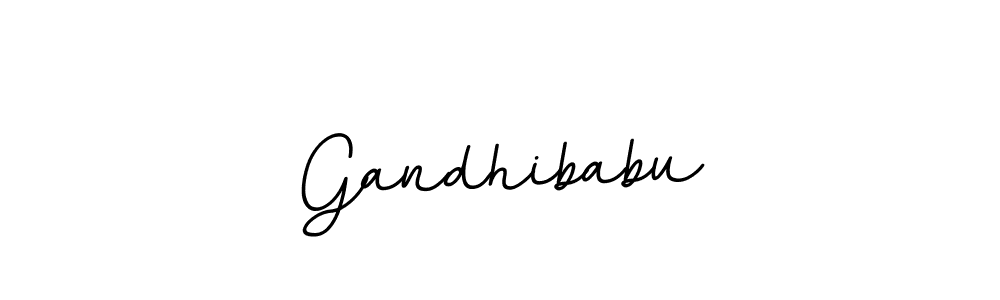 Use a signature maker to create a handwritten signature online. With this signature software, you can design (BallpointsItalic-DORy9) your own signature for name Gandhibabu. Gandhibabu signature style 11 images and pictures png