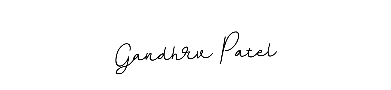 Create a beautiful signature design for name Gandhrv Patel. With this signature (BallpointsItalic-DORy9) fonts, you can make a handwritten signature for free. Gandhrv Patel signature style 11 images and pictures png