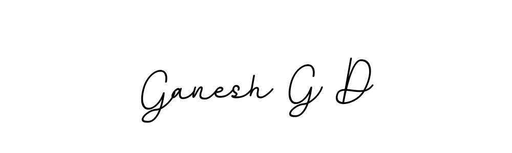 Create a beautiful signature design for name Ganesh G D. With this signature (BallpointsItalic-DORy9) fonts, you can make a handwritten signature for free. Ganesh G D signature style 11 images and pictures png