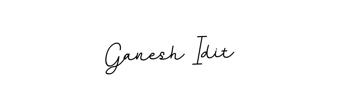 Ganesh Idit stylish signature style. Best Handwritten Sign (BallpointsItalic-DORy9) for my name. Handwritten Signature Collection Ideas for my name Ganesh Idit. Ganesh Idit signature style 11 images and pictures png