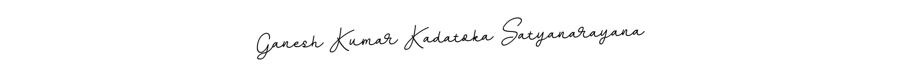 How to make Ganesh Kumar Kadatoka Satyanarayana name signature. Use BallpointsItalic-DORy9 style for creating short signs online. This is the latest handwritten sign. Ganesh Kumar Kadatoka Satyanarayana signature style 11 images and pictures png