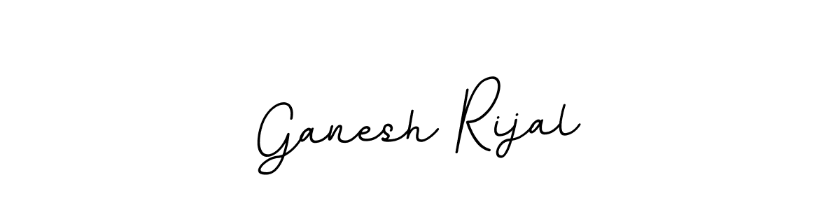 How to make Ganesh Rijal name signature. Use BallpointsItalic-DORy9 style for creating short signs online. This is the latest handwritten sign. Ganesh Rijal signature style 11 images and pictures png