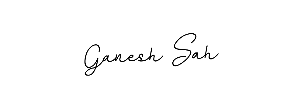 How to make Ganesh Sah name signature. Use BallpointsItalic-DORy9 style for creating short signs online. This is the latest handwritten sign. Ganesh Sah signature style 11 images and pictures png