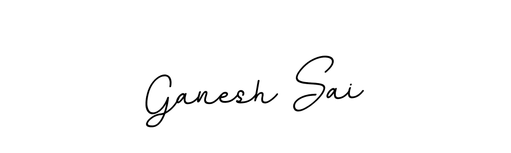 How to make Ganesh Sai name signature. Use BallpointsItalic-DORy9 style for creating short signs online. This is the latest handwritten sign. Ganesh Sai signature style 11 images and pictures png