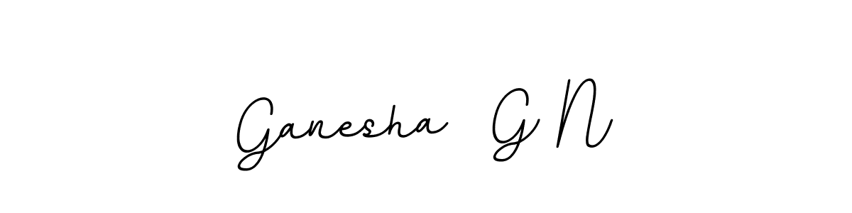 Design your own signature with our free online signature maker. With this signature software, you can create a handwritten (BallpointsItalic-DORy9) signature for name Ganesha  G N. Ganesha  G N signature style 11 images and pictures png