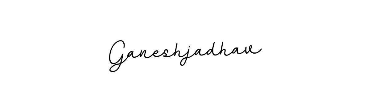 How to make Ganeshjadhav name signature. Use BallpointsItalic-DORy9 style for creating short signs online. This is the latest handwritten sign. Ganeshjadhav signature style 11 images and pictures png