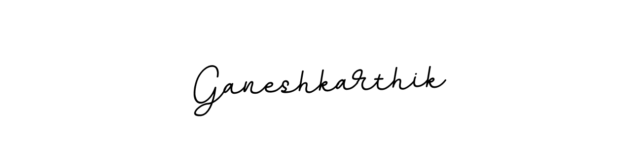 Make a beautiful signature design for name Ganeshkarthik. With this signature (BallpointsItalic-DORy9) style, you can create a handwritten signature for free. Ganeshkarthik signature style 11 images and pictures png