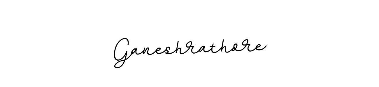 Make a beautiful signature design for name Ganeshrathore. With this signature (BallpointsItalic-DORy9) style, you can create a handwritten signature for free. Ganeshrathore signature style 11 images and pictures png