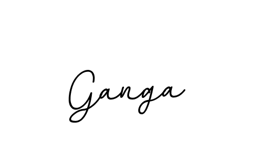 You should practise on your own different ways (BallpointsItalic-DORy9) to write your name (Ganga) in signature. don't let someone else do it for you. Ganga signature style 11 images and pictures png