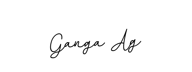 It looks lik you need a new signature style for name Ganga Ag. Design unique handwritten (BallpointsItalic-DORy9) signature with our free signature maker in just a few clicks. Ganga Ag signature style 11 images and pictures png