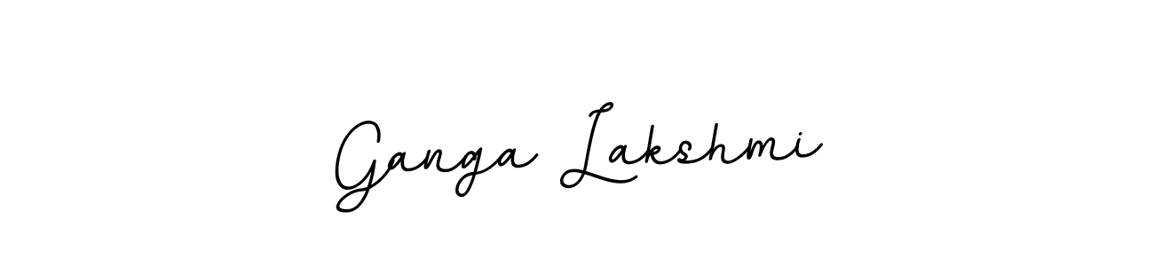 Use a signature maker to create a handwritten signature online. With this signature software, you can design (BallpointsItalic-DORy9) your own signature for name Ganga Lakshmi. Ganga Lakshmi signature style 11 images and pictures png