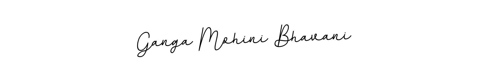 Create a beautiful signature design for name Ganga Mohini Bhavani. With this signature (BallpointsItalic-DORy9) fonts, you can make a handwritten signature for free. Ganga Mohini Bhavani signature style 11 images and pictures png