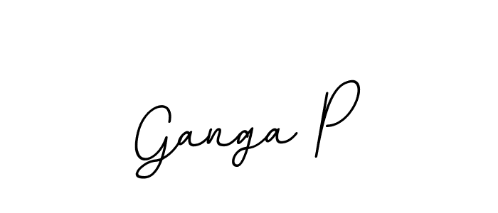 Create a beautiful signature design for name Ganga P. With this signature (BallpointsItalic-DORy9) fonts, you can make a handwritten signature for free. Ganga P signature style 11 images and pictures png