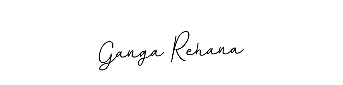 Create a beautiful signature design for name Ganga Rehana. With this signature (BallpointsItalic-DORy9) fonts, you can make a handwritten signature for free. Ganga Rehana signature style 11 images and pictures png