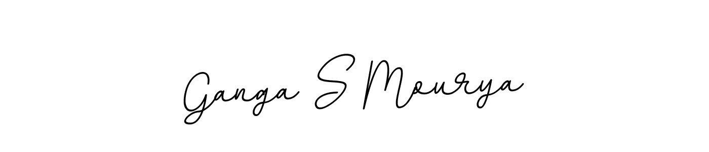 Design your own signature with our free online signature maker. With this signature software, you can create a handwritten (BallpointsItalic-DORy9) signature for name Ganga S Mourya. Ganga S Mourya signature style 11 images and pictures png