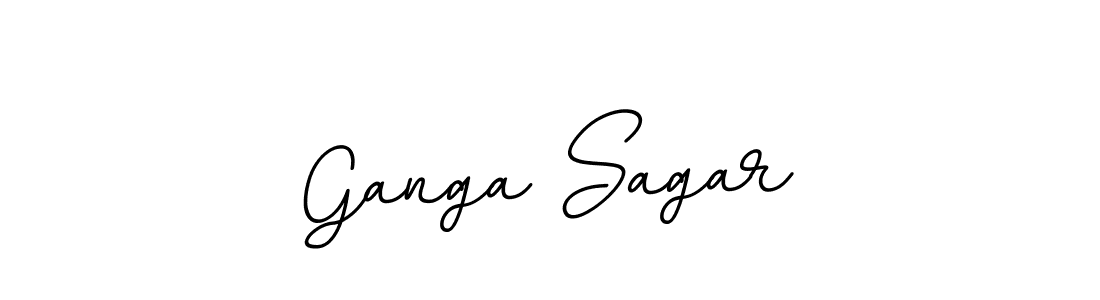 Create a beautiful signature design for name Ganga Sagar. With this signature (BallpointsItalic-DORy9) fonts, you can make a handwritten signature for free. Ganga Sagar signature style 11 images and pictures png